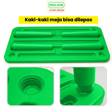 Children's Study Desk Thick Sturdy Rectangular HDPE Kids Table Preschool Kindergarten Rectangular Table 001-M2020
