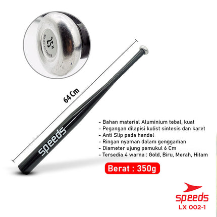SPEEDS Stick Bat Tongkat Baseball Stik Pemukul Kasti Aluminium 002-1