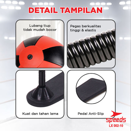 SPEEDS Samsak Boxing Speed Ball Standing Portable Alat Pukul Latihan Olahraga 002-10
