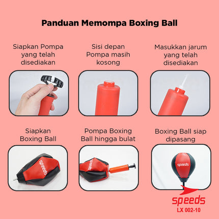 SPEEDS Samsak Boxing Speed Ball Standing Portable Alat Pukul Latihan Olahraga 002-10