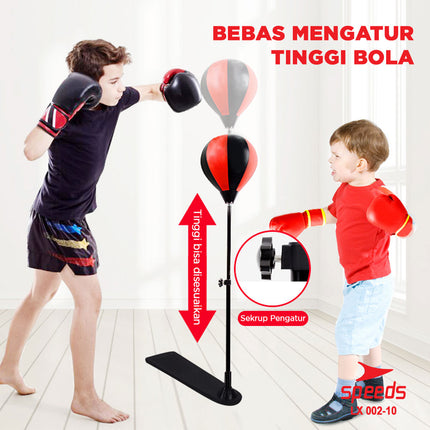 SPEEDS Samsak Boxing Speed Ball Standing Portable Alat Pukul Latihan Olahraga 002-10