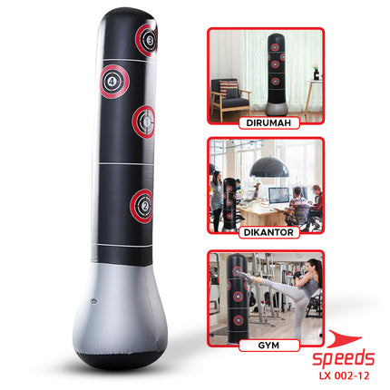 SPEEDS Samsak Boxing Samsak Beladiri Samsak Tinju Angin Berdiri Samsak Portable Punching Bag 002-12