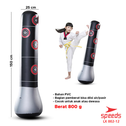 SPEEDS Samsak Boxing Samsak Beladiri Samsak Tinju Angin Berdiri Samsak Portable Punching Bag 002-12