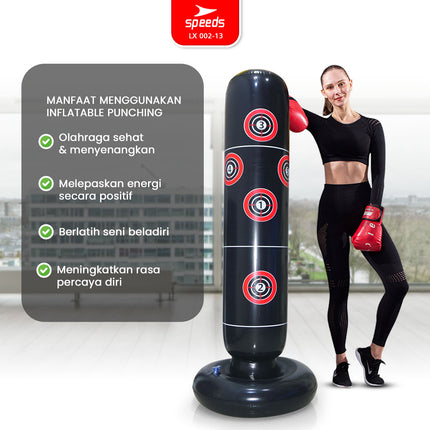 SPEEDS Punching Bag Boxing Training Martial Arts Punch-Resistant Inflatable Sandbag 002-13