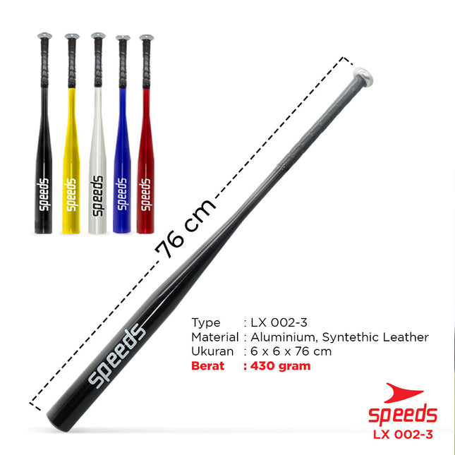 SPEEDS Stick Bat Tongkat Baseball Softball Pemukul Kasti 76cm 002-3 30in