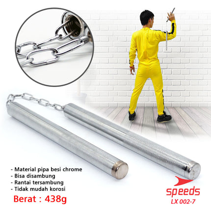 SPEEDS Nunchaku Iron Ruyung Nunchucks Double Stick Martial Arts Bruce Lee Iron Baton 002-7