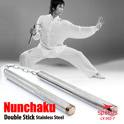 SPEEDS Nunchaku Iron Ruyung Nunchucks Double Stick Martial Arts Bruce Lee Iron Baton 002-7