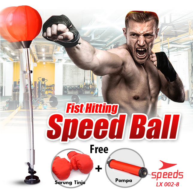 SPEEDS Speed Ball Standing Boxing Ball Fight Box Samsak Bola Sarung Tinju 002-8