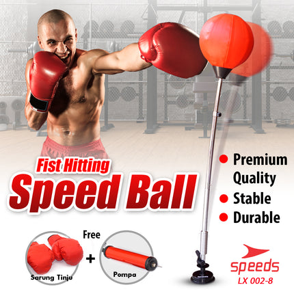 SPEEDS Speed Ball Standing Boxing Ball Fight Box Samsak Bola Sarung Tinju 002-8