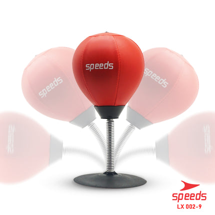 SPEEDS Bola Tinju Meja Bahan Kulit Untuk Pereda Stress Punching Boxing Ball Speed Ball Mini 002-9
