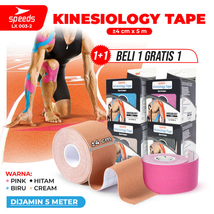 SPEEDS Kinesio Tape / Tapping / Kinesiology Tape 4cm x 5m Muscle Protection Sport Tape Kinesiology Sports Fitness Gym 003-2
