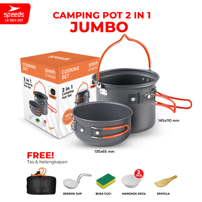 SPEEDS Alat Masak Set Camping Mini Kemah Rekreasi Paket Cooking Set Kemping Serbaguna Portable Outdoor 003-201