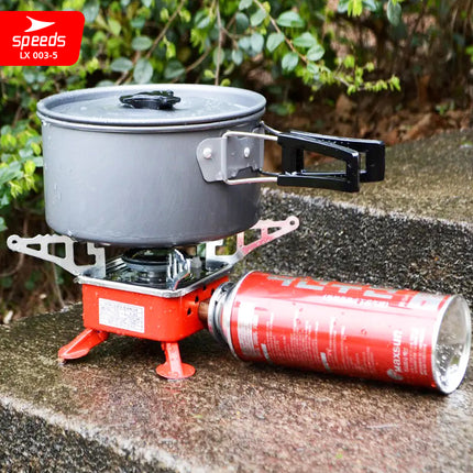 SPEEDS Kompor Camping Portable Gas Mini Kompor Lipat Portable Kompor Portebel Anti Angin + TAS 003-5