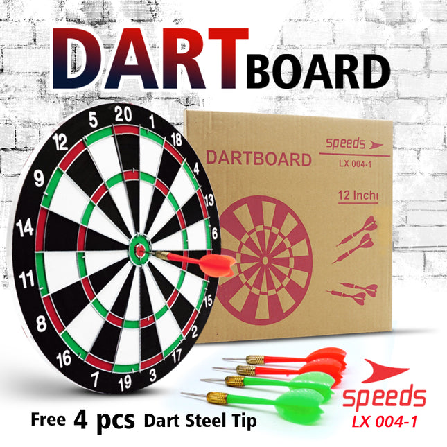 SPEEDS DART Papan Dart Board Game Pro Panahan Dinding  12inch 004-1