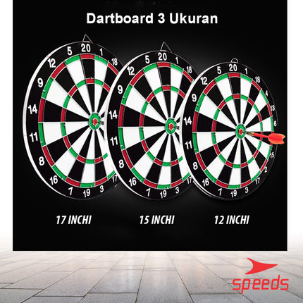 SPEEDS Papan Dart Board Game Pro Panahan Dinding 15 inch 004-2 1PC=1KG