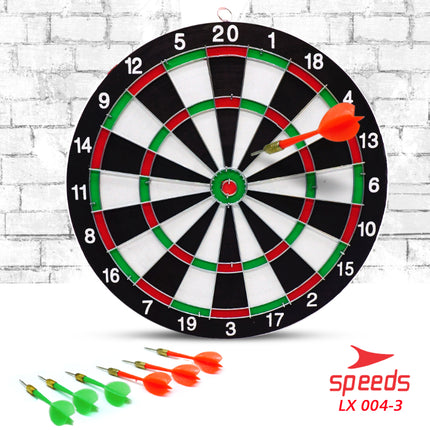 SPEEDS LARGE DART BOARD 17 Inch Wall Archery Dart Board Throwing Bow 004-3