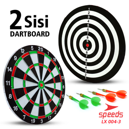 SPEEDS LARGE DART BOARD 17 Inch Wall Archery Dart Board Throwing Bow 004-3