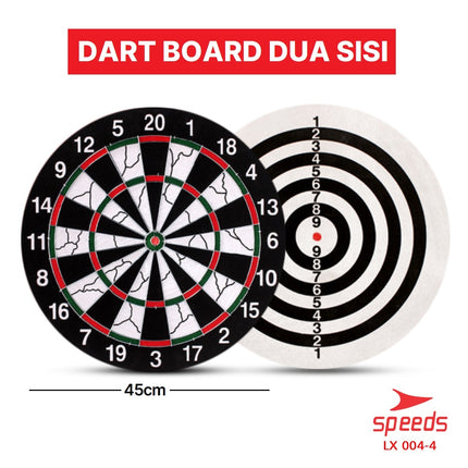 SPEEDS DART GAME BESAR 18in Papan Dart Panahan Dinding Board busur olahraga 004-4