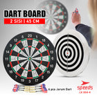 SPEEDS DART GAME BESAR 18in Papan Dart Panahan Dinding Board busur olahraga 004-4