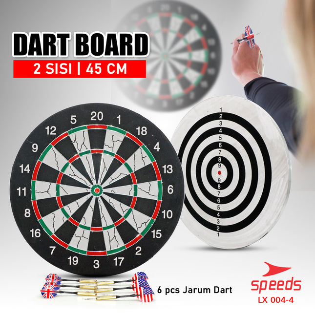SPEEDS DART GAME BESAR 18in Papan Dart Panahan Dinding Board busur olahraga 004-4
