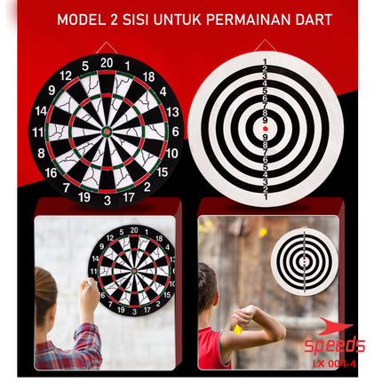 SPEEDS DART GAME BESAR 18in Papan Dart Panahan Dinding Board busur olahraga 004-4