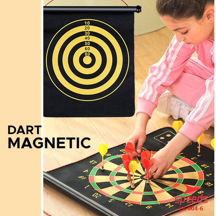 SPEEDS Magnetic Dart Game 17" Bolak balik depan belakang Game Dartboard Papan Dart board 004-6