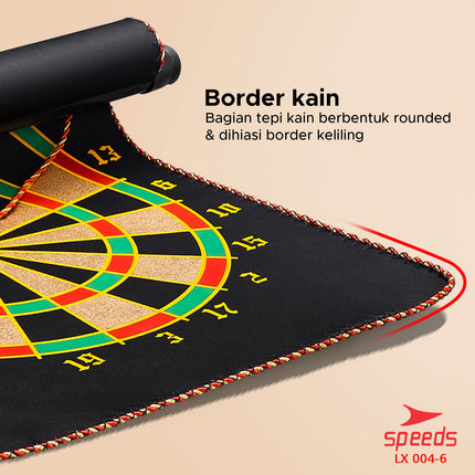 SPEEDS Magnetic Dart Game 17" Bolak balik depan belakang Game Dartboard Papan Dart board 004-6