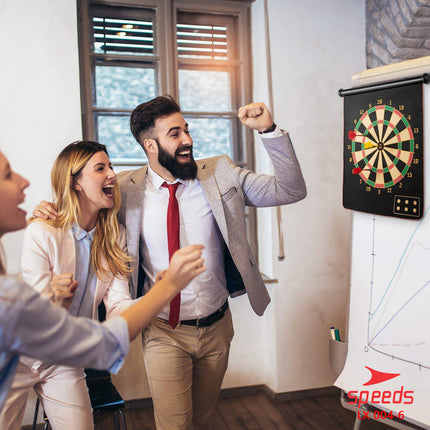 SPEEDS Magnetic Dart Game 17" Bolak balik depan belakang Game Dartboard Papan Dart board 004-6