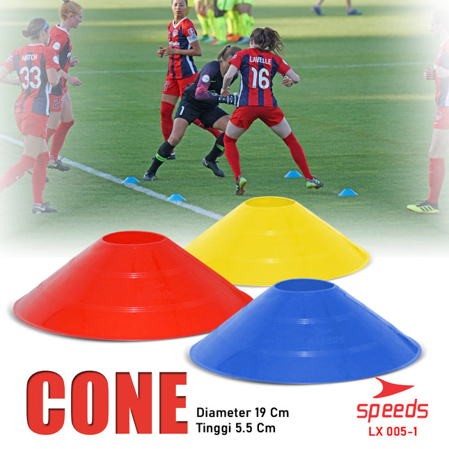 SPEEDS Cone Mangkuk bola kaki futsal training Latihan Kun Mangkok Marker 005-1