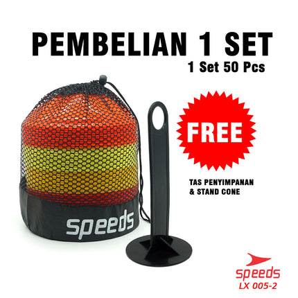 SPEEDS Cone Mangkok Marker Tempat Lapangan Sport Cones Latihan Futsal 005-2