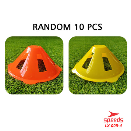 SPEEDS Cone Mangkuk Alat Olahraga Latihan Kun Mangkok Marker Sports Terbaru 005-4 1 set isi 10