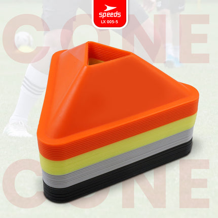 SPEEDS Cone Mangkok Model Segitiga Untuk Futsal, Sepak Bola atau olahraga lain LX 005-5