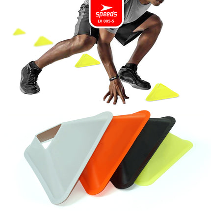 SPEEDS Cone Mangkok Model Segitiga Untuk Futsal, Sepak Bola atau olahraga lain LX 005-5