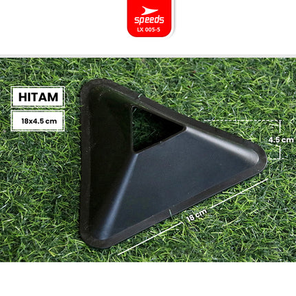 SPEEDS Cone Mangkok Model Segitiga Untuk Futsal, Sepak Bola atau olahraga lain LX 005-5