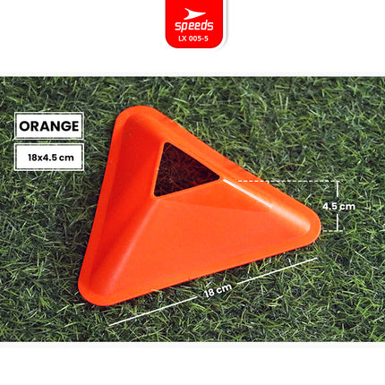 SPEEDS Cone Mangkok Model Segitiga Untuk Futsal, Sepak Bola atau olahraga lain LX 005-5