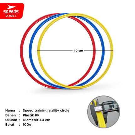 SPEEDS Agility Ring Foot Training 56cm 50cm 40cm Ketangkasan Olahraga Sepak Bola Futsal  LX 005-7