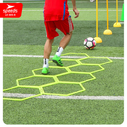 SPEEDS Hexagonal Agility Football Futsal Sports 56cm 50cm 40cm Portable Footwork Agility Training LX 005-9