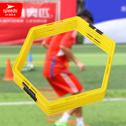 SPEEDS Hexagonal Agility Football Futsal Sports 56cm 50cm 40cm Portable Footwork Agility Training LX 005-9