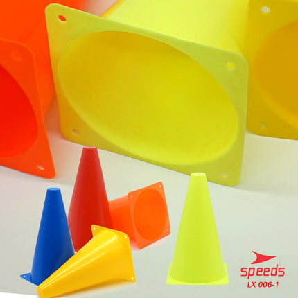 SPEEDS Cone Kerucut Marker Latihan Olahraga Futsal Skate Sepak Bola 23Cm 006-1