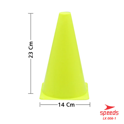 SPEEDS Cone Kerucut Marker Latihan Olahraga Futsal Skate Sepak Bola 23Cm 006-1