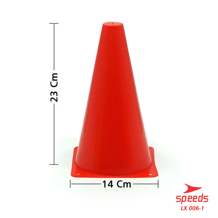 SPEEDS Cone Kerucut Marker Latihan Olahraga Futsal Skate Sepak Bola 23Cm 006-1