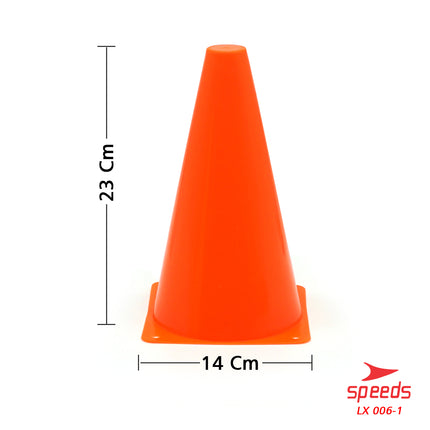 SPEEDS Cone Kerucut Marker Latihan Olahraga Futsal Skate Sepak Bola 23Cm 006-1