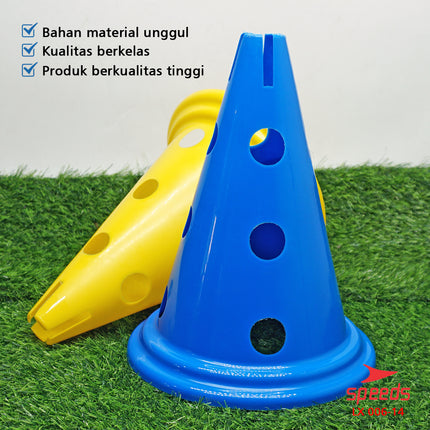 SPEEDS Cone Kerucut Marker Lapangan Latihan Olahraga Sepak Bola Futsal Uk.28.5 cm 006-14