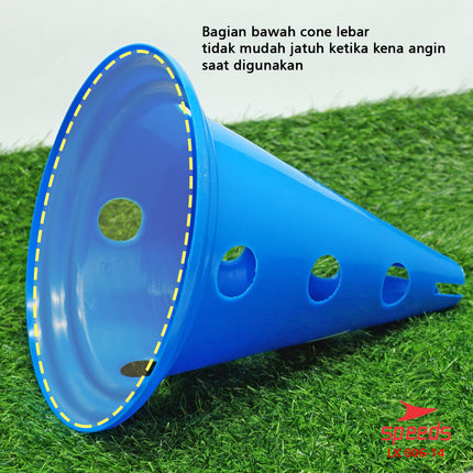 SPEEDS Cone Kerucut Marker Lapangan Latihan Olahraga Sepak Bola Futsal Uk.28.5 cm 006-14