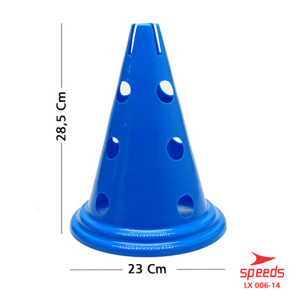 SPEEDS Cone Kerucut Marker Lapangan Latihan Olahraga Sepak Bola Futsal Uk.28.5 cm 006-14