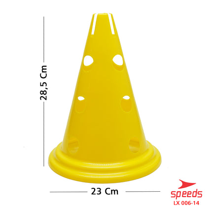 SPEEDS Cone Kerucut Marker Lapangan Latihan Olahraga Sepak Bola Futsal Uk.28.5 cm 006-14