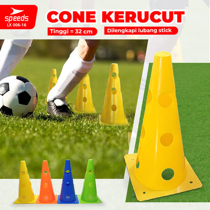 SPEEDS Sport Marker Cones, 32cm, Perforated Model 006-16