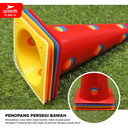 SPEEDS Sport Marker Cones, 32cm, Perforated Model 006-16