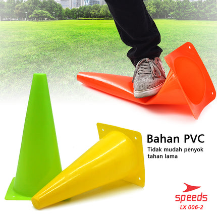 SPEEDS Cone Cones Kerucut Kecil Penanda Jalan Latihan Olahraga LX006-2 32Cm