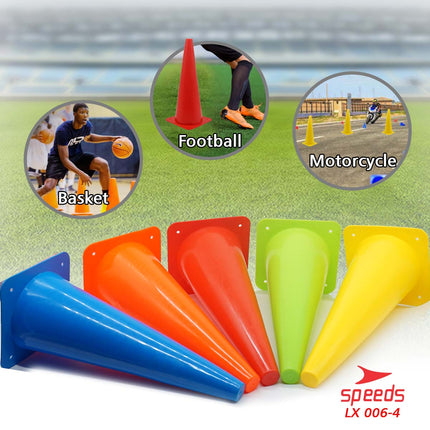 SPEEDS Cone Kerucut Marker Latihan Olahraga Futsal Skate Sepak Bola 47Cm 006-4